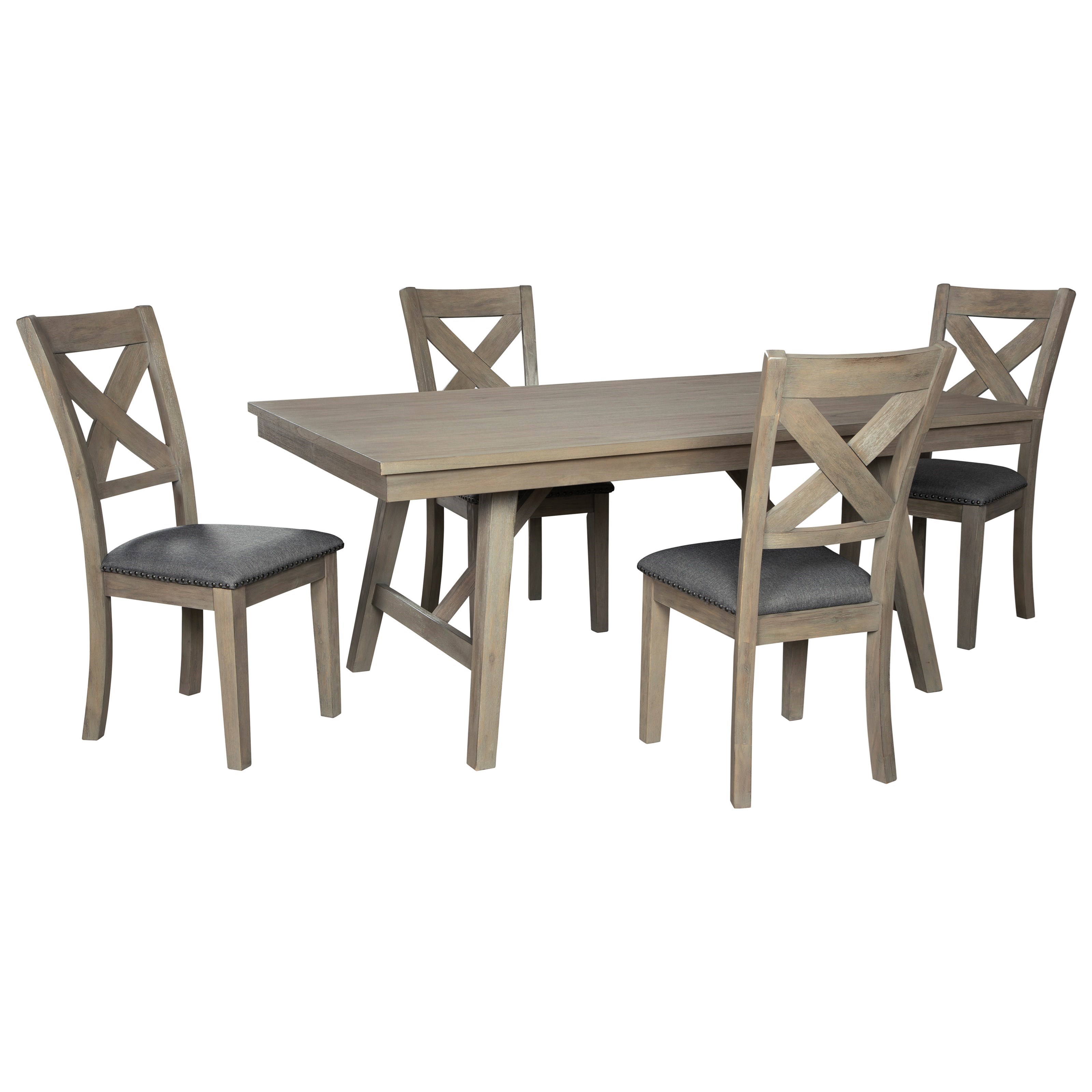 Signature Design by Ashley Aldwin D61745+4x01 5Piece Table and Chair